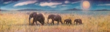 Elephant Walk 1997 Limited Edition Print - Brett Livingstone Strong Elephant Walk 1997 Limited Edition Print - Brett Livingstone Strong