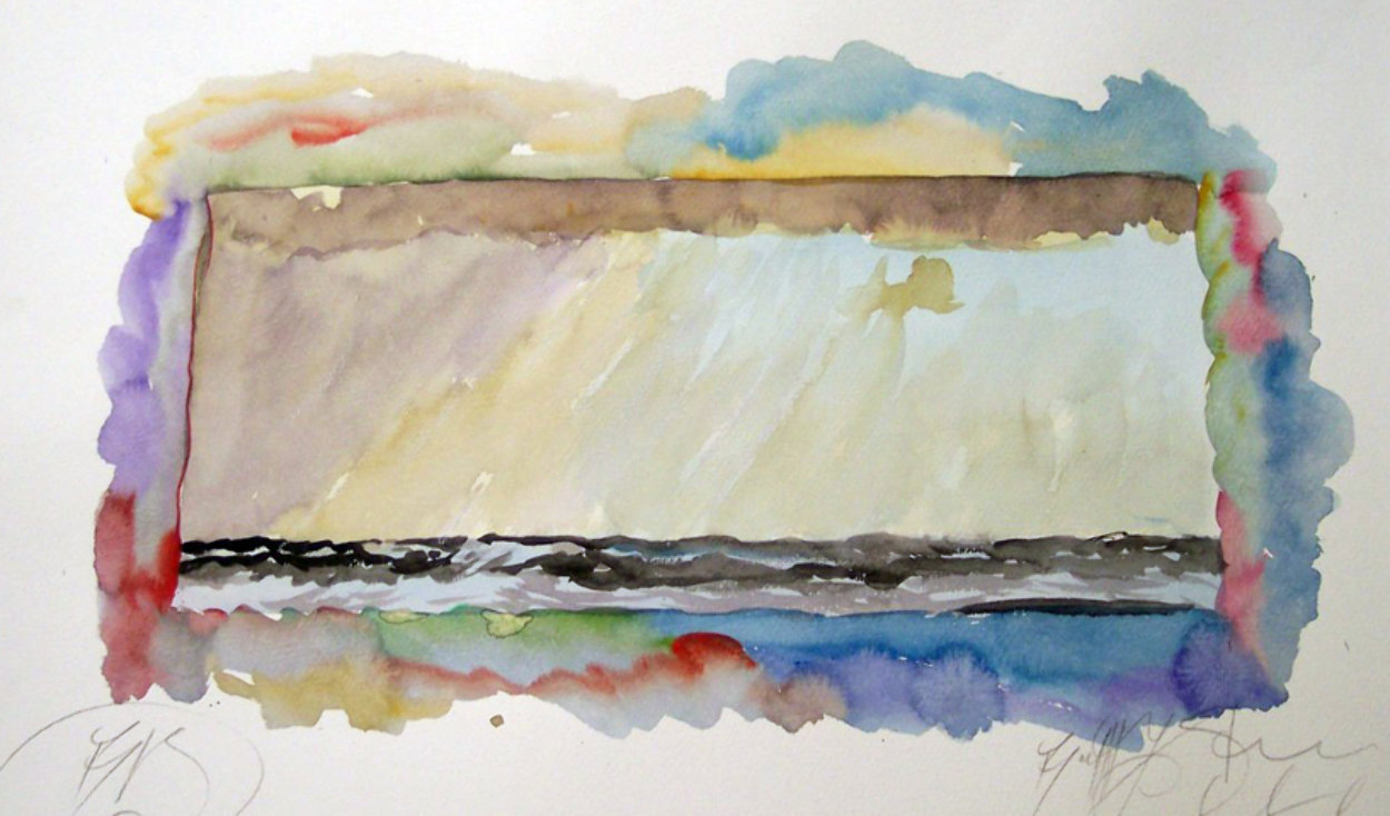 Lyric Winds Watercolor 1970 18x18 Watercolor by Brett Livingstone Strong