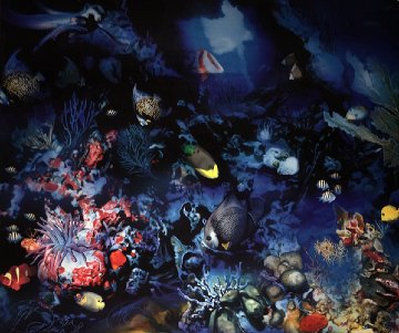 Under the Sea  Watercolor 1995 36x36 Watercolor - Brett Livingstone Strong