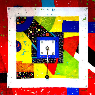 Pendulum 2020 37x37 Original Painting - Eduardo Suarez Uribe-Holguin Pendulum 2020 37x37 Original Painting - Eduardo Suarez Uribe-Holguin