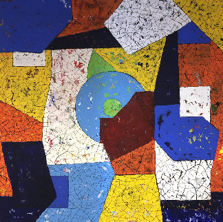 Lagoon 2020 37x37 Original Painting - Eduardo Suarez Uribe-Holguin Lagoon 2020 37x37 Original Painting - Eduardo Suarez Uribe-Holguin