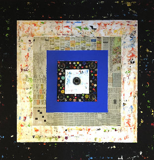 Square Life 2020 37x37 Original Painting - Eduardo Suarez Uribe-Holguin Square Life 2020 37x37 Original Painting - Eduardo Suarez Uribe-Holguin