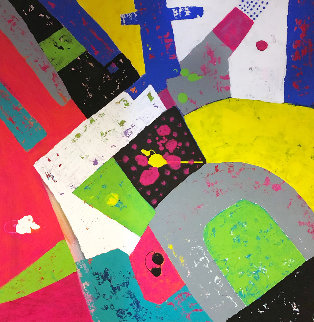 Door 2020 37x37 Original Painting - Eduardo Suarez Uribe-Holguin Door 2020 37x37 Original Painting - Eduardo Suarez Uribe-Holguin