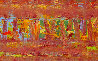 Orange Mind 2014 16x64 Huge Original Painting by Eduardo Suarez Uribe-Holguin - 0