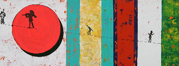 Circus 2014 14x78 Huge Original Painting - Eduardo Suarez Uribe-Holguin Circus 2014 14x78 Huge Original Painting - Eduardo Suarez Uribe-Holguin