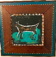 Dog 2002 31x31 Original Painting by Jimmy Lee Sudduth - 1 Dog 2002 31x31 Original Painting by Jimmy Lee Sudduth - 1