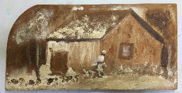 Home From the Hunt 1980 23x12 Original Painting - Jimmy Lee Sudduth