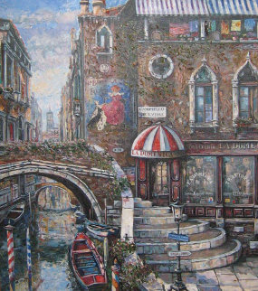 La Domenica 2000 36x40 Original Painting - Vadik Suljakov La Domenica 2000 36x40 Original Painting - Vadik Suljakov