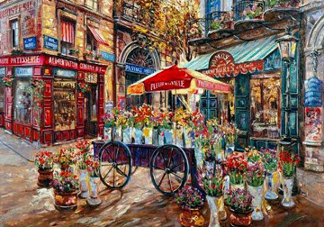 Cafe Mimosa PP Limited Edition Print - Vadik Suljakov Cafe Mimosa PP Limited Edition Print - Vadik Suljakov