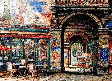 Rue La Villet 2000 Embellished Limited Edition Print - Vadik Suljakov Rue La Villet 2000 Embellished Limited Edition Print - Vadik Suljakov