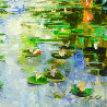 Reflections At Giverny 30x40 Huge - France Original Painting by Vadik Suljakov - 2