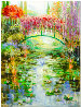 Reflections At Giverny 30x40 Huge - France Original Painting by Vadik Suljakov - 1