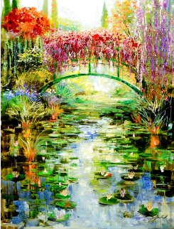 Reflections At Giverny 30x40 Super Huge Original Painting - Vadik Suljakov Reflections At Giverny 30x40 Super Huge Original Painting - Vadik Suljakov