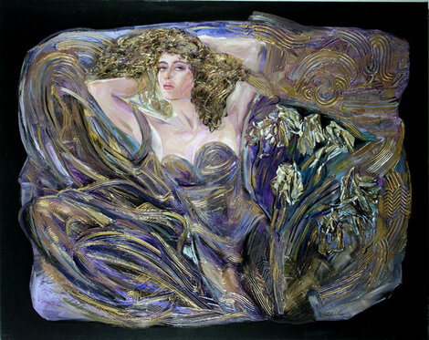 Burst of Beauty 48x60 - Huge Mural Size Original Painting - Vadik Suljakov