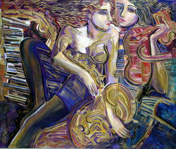 Symphony for Lovers 40x48 Huge Original Painting - Vadik Suljakov Symphony for Lovers 40x48 Huge Original Painting - Vadik Suljakov