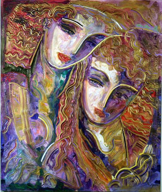 Young Lovers - 48x40 Huge Original Painting by Vadik Suljakov Young Lovers - 48x40 Huge Original Painting by Vadik Suljakov
