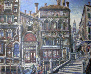 Hotel La Salute 2000 58x70 Super Super Huge Original Painting - Vadik Suljakov Hotel La Salute 2000 58x70 Super Super Huge Original Painting - Vadik Suljakov