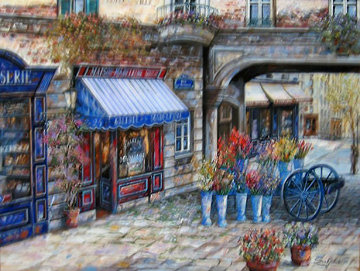Gallerie De La Madeline 2002 41x51 Huge Original Painting - Vadik Suljakov Gallerie De La Madeline 2002 41x51 Huge Original Painting - Vadik Suljakov