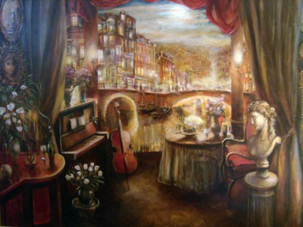 Evening Rhapsody 2011 Original Painting - Vadik Suljakov