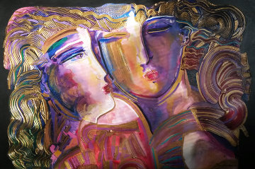 Young Love 1994 48x60 Huge Original Painting - Vadik Suljakov Young Love 1994 48x60 Huge Original Painting - Vadik Suljakov
