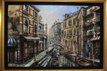 La Domenica 50x70 Super Huge Original Painting - Vadik Suljakov La Domenica 50x70 Super Huge Original Painting - Vadik Suljakov