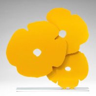 Yellow Poppies Sculpture 2017 24 in Sculpture by Donald Sultan - 1 Yellow Poppies Sculpture 2017 24 in Sculpture by Donald Sultan - 1