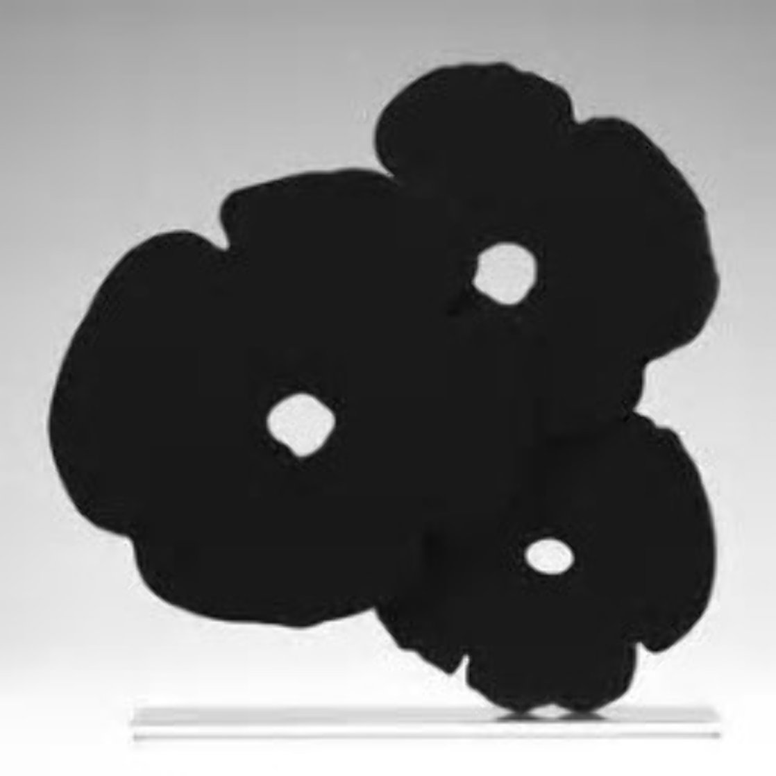 Black Poppies Sculpture 2017 24 in Sculpture by Donald Sultan Black Poppies Sculpture 2017 24 in Sculpture by Donald Sultan