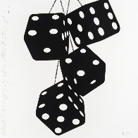 Fuzzy Dice Suite of 4 2017 Limited Edition Print by Donald Sultan - 0 Fuzzy Dice Suite of 4 2017 Limited Edition Print by Donald Sultan - 0
