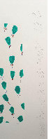 Falling Green Blossoms From Wall Flowers Portfolio: Untitled 2008 Limited Edition Print by Donald Sultan - 5 Falling Green Blossoms From Wall Flowers Portfolio: Untitled 2008 Limited Edition Print by Donald Sultan - 5