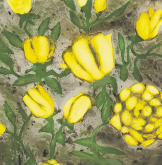 Yellow Roses 1992 Limited Edition Print - Donald Sultan Yellow Roses 1992 Limited Edition Print - Donald Sultan