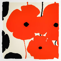 Four Poppies II Suite of 4 2020 Limited Edition Print by Donald Sultan - 2
