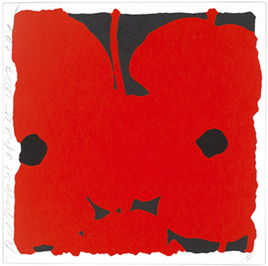Red Poppies, April 25, 2007 Limited Edition Print by Donald Sultan Red Poppies, April 25, 2007 Limited Edition Print by Donald Sultan