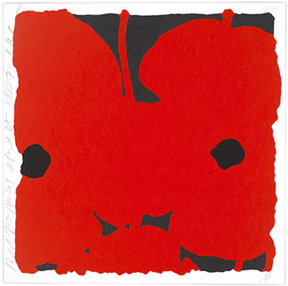 Red Poppies, April 25, 2007 Limited Edition Print - Donald Sultan Red Poppies, April 25, 2007 Limited Edition Print - Donald Sultan