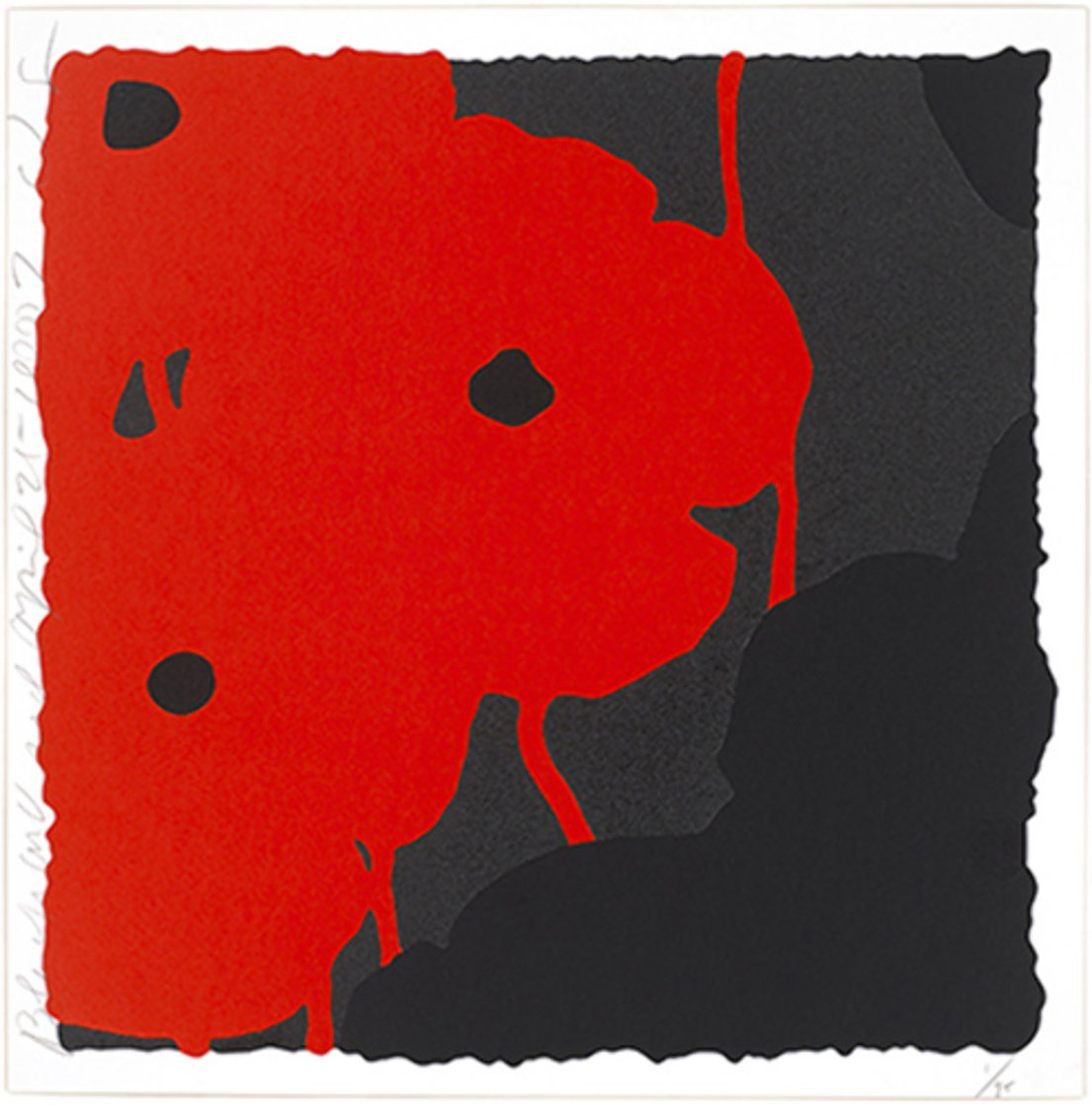 Black and Red, April 25, 2007 Limited Edition Print by Donald Sultan Black and Red, April 25, 2007 Limited Edition Print by Donald Sultan