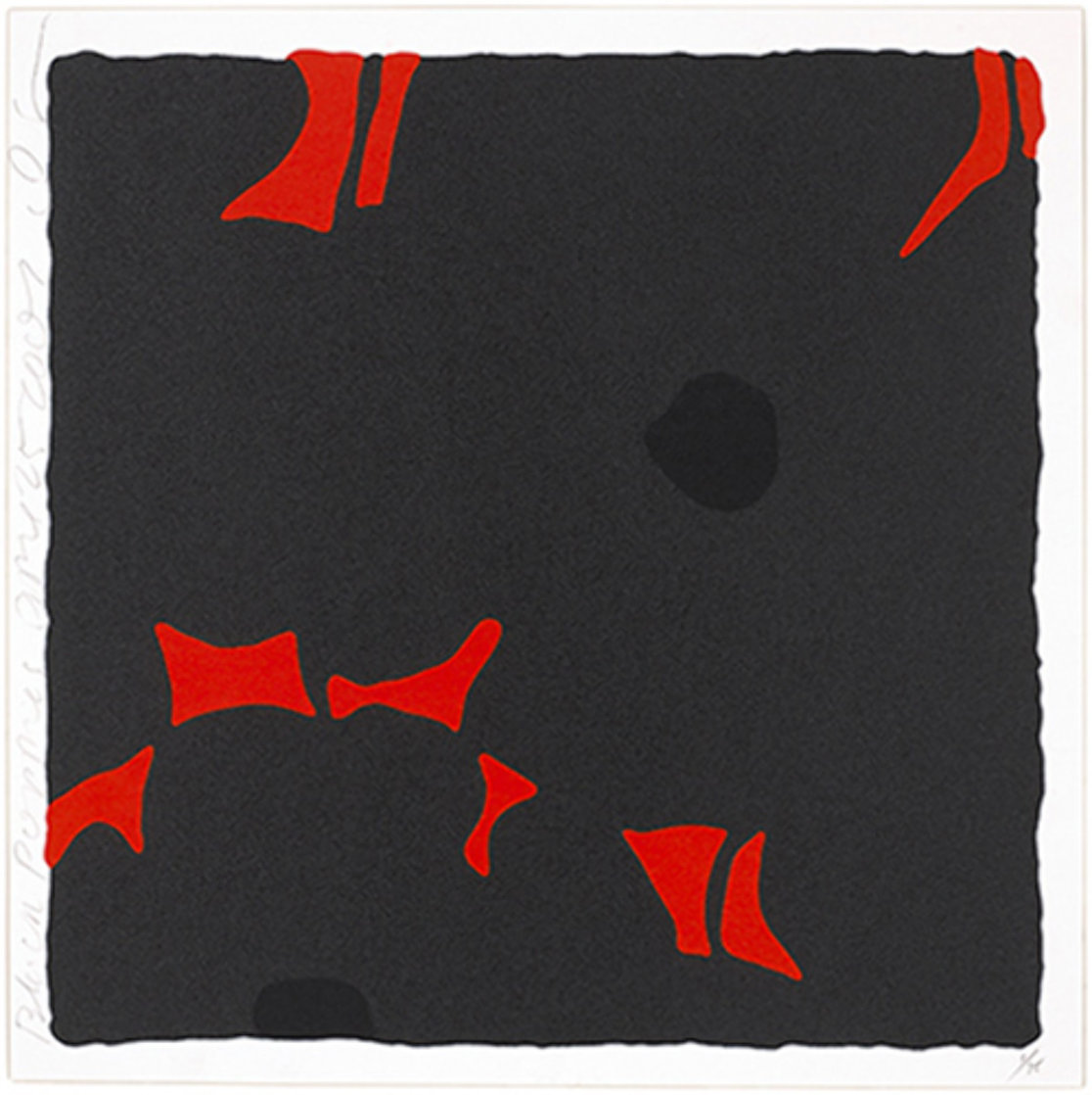 Black Poppies, April 25, 2007 Limited Edition Print by Donald Sultan Black Poppies, April 25, 2007 Limited Edition Print by Donald Sultan
