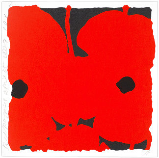 Red Poppies, April 25, 2007 Limited Edition Print - Donald Sultan Red Poppies, April 25, 2007 Limited Edition Print - Donald Sultan
