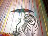 Catnip 2015 - Framed Embellished Giclee on Canvas - Huge 41x53 Limited Edition Print by Michael Summers - 2 Catnip 2015 - Framed Embellished Giclee on Canvas - Huge 41x53 Limited Edition Print by Michael Summers - 2