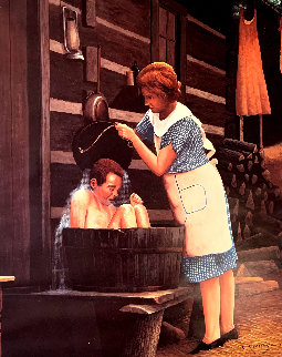 Ya Gotta Take a Bath Limited Edition Print - Charles Summey Ya Gotta Take a Bath Limited Edition Print - Charles Summey