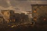 Untitled Original Painting - Western Town After a Fresh Rain 28x40 Original Painting by Charles Summey - 0
