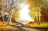Untitled Autumn Glow 1978 33x44 - Huge Original Painting by Charles Summey - 0