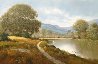 Untitled (Springtime River Trail) 32x44 Original Painting by Charles Summey - 0