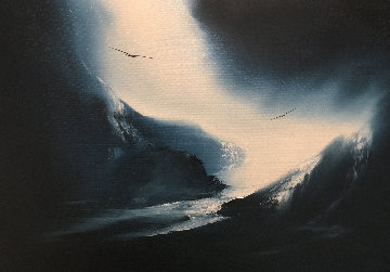 Glacier 1975 20x24 Original Painting - George Sumner Glacier 1975 20x24 Original Painting - George Sumner