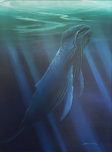 First Light 1987 44x34 - Huge - Framed Oil on Canvas Original Painting by George Sumner First Light 1987 44x34 - Huge - Framed Oil on Canvas Original Painting by George Sumner