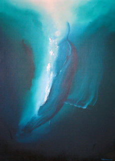 Humpback Series 1980 47x37 Original Painting - George Sumner Humpback Series 1980 47x37 Original Painting - George Sumner