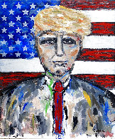 POTUS: Donald J Trump 2020 24x20 Original Painting by Janet Swahn - 0 POTUS: Donald J Trump 2020 24x20 Original Painting by Janet Swahn - 0
