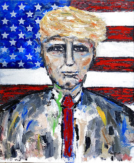 POTUS: Donald J Trump 2020 24x20 Original Painting - Janet Swahn