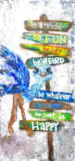 Whatever Happy 2021 24x12 Original Painting - Janet Swahn Whatever Happy 2021 24x12 Original Painting - Janet Swahn