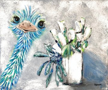 Happy Bloom 2021 20x24 Original Painting - Janet Swahn Happy Bloom 2021 20x24 Original Painting - Janet Swahn