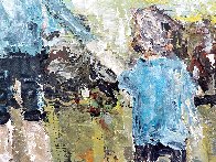 Family Series Brothers 2020 10x10 Original Painting by Janet Swahn - 3