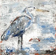 Egret 2020 12x12 Original Painting by Janet Swahn - 0 Egret 2020 12x12 Original Painting by Janet Swahn - 0